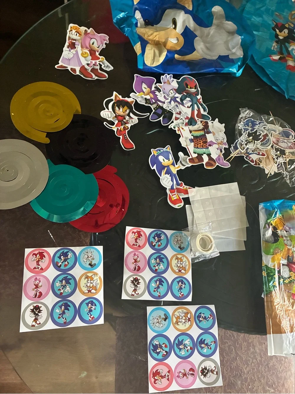 Sonic the Hedgehog birthday party bundle